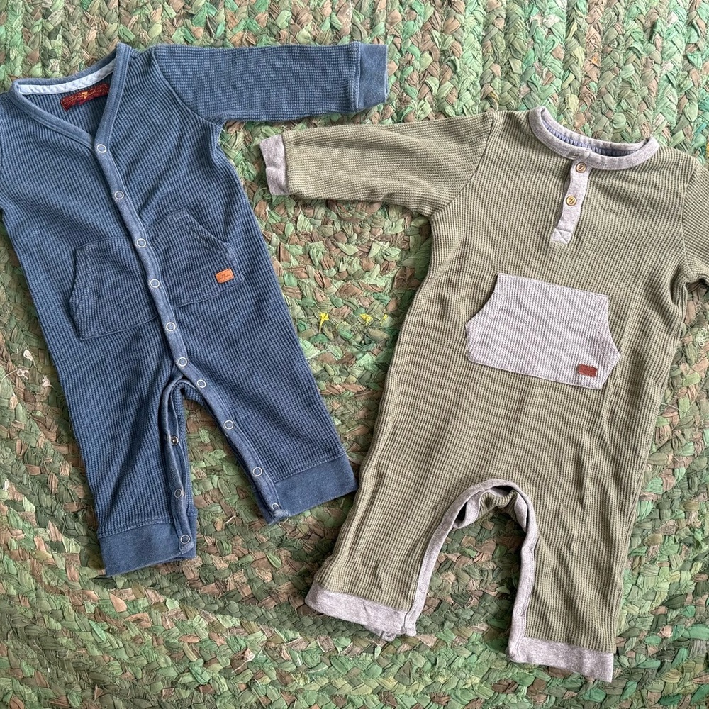 Stylish Kids One Piece Set - Blue and Green